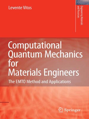 cover image of Computational Quantum Mechanics for Materials Engineers